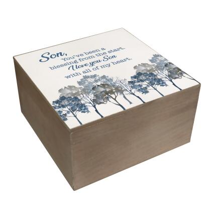 EWOODBOX-12  Keepsake Box Son You Have Been Blessing