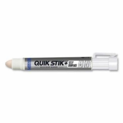 Nissen by Markal 434-28770 0.31 in. Quik Stik & Oily Surface Mini Solid Paint Marker - White - Pack of 12 