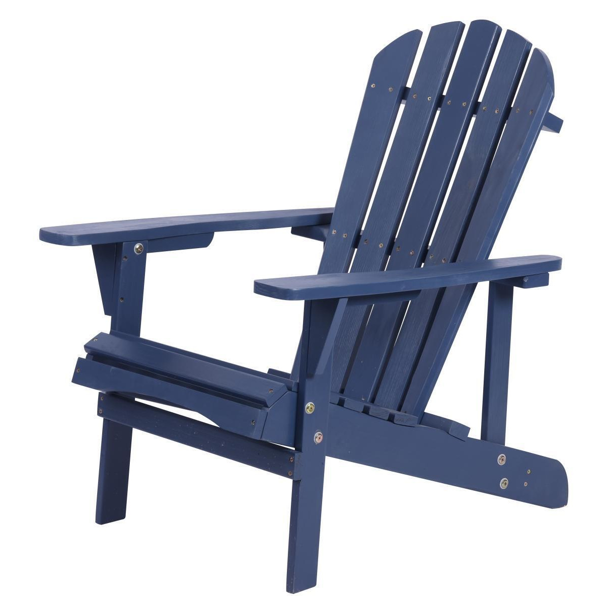 JUL HOME SW2006NV Solid Wood Adirondack Chair