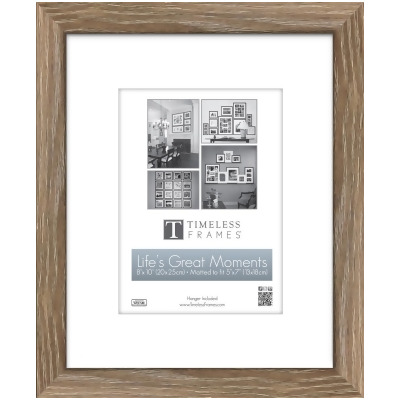 TIMELESS FRAMES 80971 Timeless Frames Life's Great Moments Black Washed 5' x 7' Frame with Mat Table Top Picture Frame 