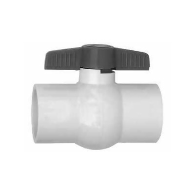 Custom Molded Products CMP25800751000 0.75 in. Ball Valve, White 