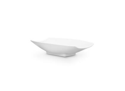 Bon Chef 53701White 8 x 4.75 x 2 in. Melamine Curves Bowl with All White, 8 oz 