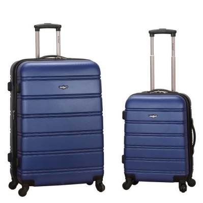 Rockland F225-2TONEBLUE Luggage Expandable Spinner Set, Blue & Sky Blue - 2 Piece 