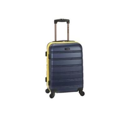 Rockland F145-NAVY 20 in. Melbourne Expandable ABS Carry on Luggage Bag, Navy 