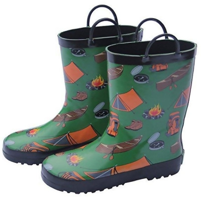 Foxfire FOX-600-37-5 Childrens Green Camping Rain Boot, Size 5 