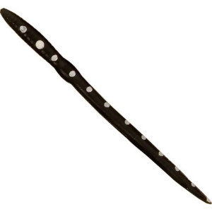 Creme Lure 372-99-7 8 in. Scoundrel Worm, Black with White Dots - Pack of 9 - All