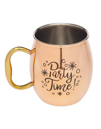 Godinger 19444 Party Time Moscow Mule Mug, Copper 