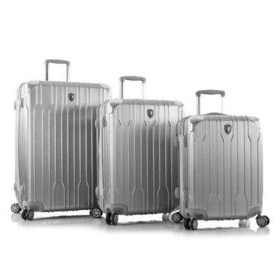 Heys 10103-0002-S3 3 Piece Xtrak Luggage Set, Silver 