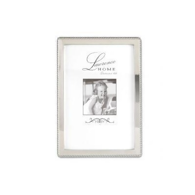LawrenceFrames 710746 4 x 6 in. Bead Picture Frame, Silver 