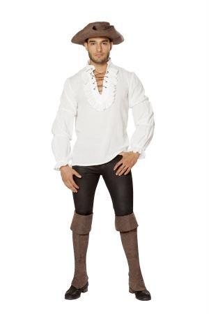 Roma Costume Pirate Shirt for Men Ivory - Small