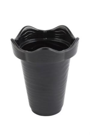 Bon Chef 53204BLACK 5 x 5 x 6 in. Euro Round Bowl 1 quart Bowl, Black 
