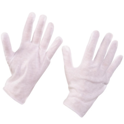 Box Partners GLV1051S 3.5 oz Cotton Inspection Gloves, White - Small - 12 Pairs per Case 