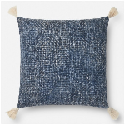 Loloi Rugs P012P0621BB00PIL3 22 x 22 in. Decorative Pillow Cover, Blue 