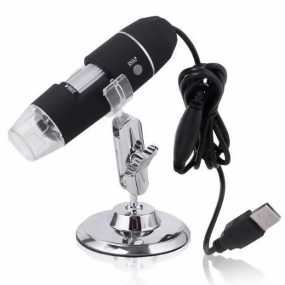 CB16465 50-500 x 2MP USB 8 LED Light Digital Microscope Endoscope Video Camera Magnifier, Black 