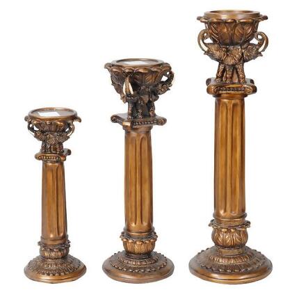 AFD Home 10634234 Elephant Candleholder - Set of 3, Multi Color 
