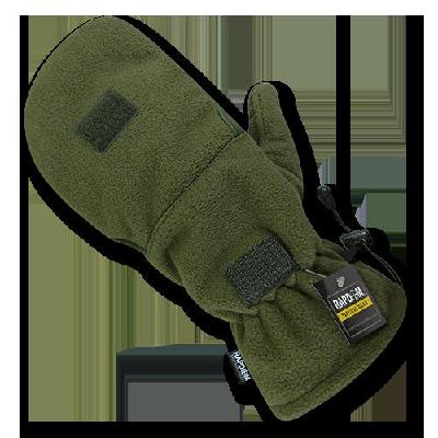 Rapid Dominance T48-PL-OD-04 Fleece Shooters Mittens Glove, Olive Drab - Extra Large 
