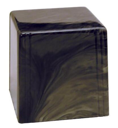 Taylor Urns 430SM Cultured Marble Cremation Utah Junior Urn, Smoke 