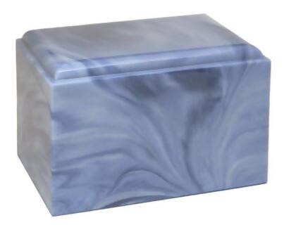 Taylor Urns 440BL Cultured Marble Cremation Stratus Adult Urn, Sky Blue 