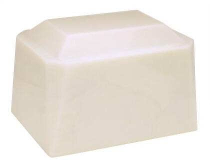 Taylor Urns 660AL Cultured Onyx Cremation Aspen Adult Urn, Alabaster 