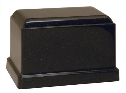 Taylor Urns 120BK Cultured Granite Cremation Oceanic Adult Urn, Black 