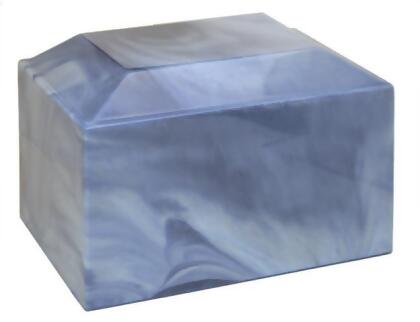 Taylor Urns 480BL Cultured Marble Cremation Atlantis Adult Urn, Sky Blue 