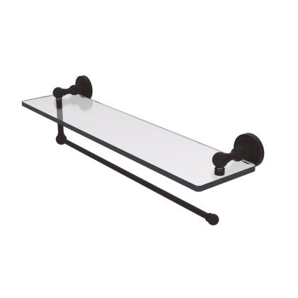 Allied Brass DT-1PT-22-ORB Dottingham Collection Paper Towel Holder with 22 in. Glass Shelf, Oil Rubbed Bronze 