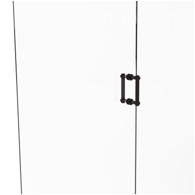 Allied Brass 404-6BB-ABZ 8.3 x 1.7 x 6.7 in. Contemporary Back to Back Shower Door Pull, Antique Bronze 