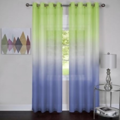 Achim Importing RBPN63GN12 52 x 63 in. Rainbow Single Grommet Window Curtain Panel, Green 