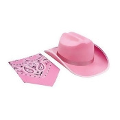 Aeromax CBPS-HAT Junior Cowboy Hat & Bandanna, Pink Sparkle