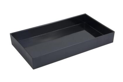 Bon Chef 9325BLACK 20.25 x 11.25 x 2.75 in. Melamine Underliner, Black 