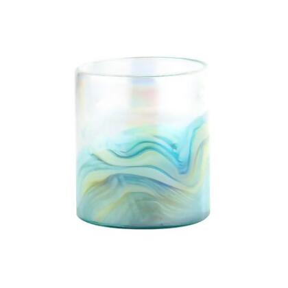 Diamond Star 49334 6.5 x 6 in. Glass Vase, Green 