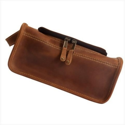 Canyon Outback Leather CS449-26 Taylor Falls Leather Toiletry Bag, Distressed Tan 