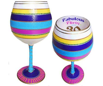 Bottoms Up - 95 and Sunny IBWFLIRTY30 IB Wine Glass, Flirty 30