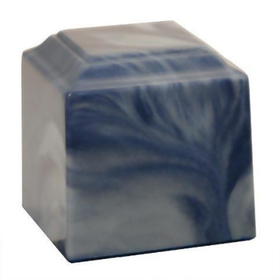 Taylor Urns 390BL Cultured Marble Cremation Little Tahiti Baby Urn, Sky Blue 