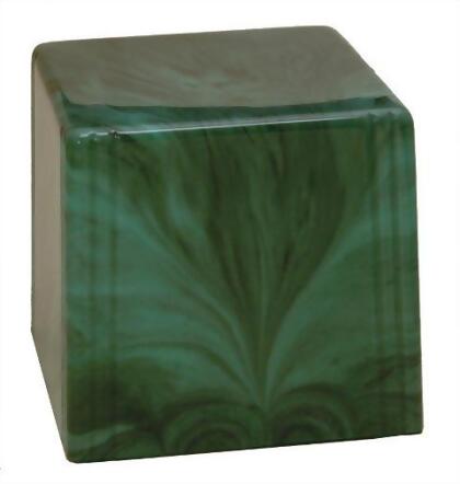Taylor Urns 430EM Cultured Marble Cremation Utah Junior Urn, Emerald 