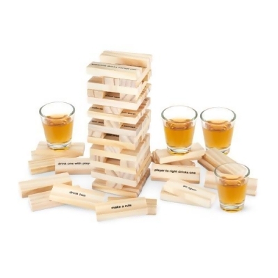 True 3705 Stack Group Drinking Game, Clear 