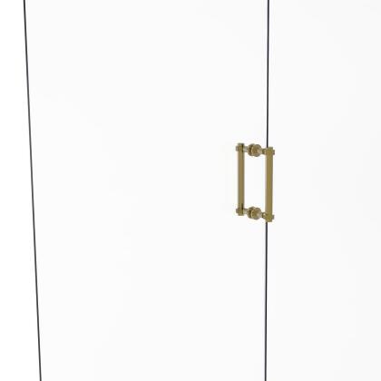 Allied Brass 404D-8BB-UNL Contemporary 8 in. Back to Back Shower Door Pull with Dotted Accent, unlacquered Brass 