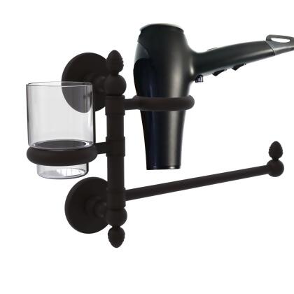 Allied Brass P1000-GTBD-1-ORB Prestige Skyline Collection Hair Dryer Holder & Organizer, Oil Rubbed Bronze 
