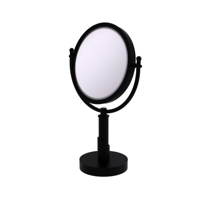 Allied Brass SH-4-2X-BKM Soho Collection 8 in. Vanity Top Make-Up Mirror 2X Magnification, Matte Black 