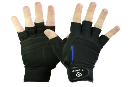 Bionic Glove BMFX-M-P-BK-XL Mens Beast Mode Fitness Fingerless - Black, 1X Large 