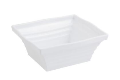 Bon Chef 53102WHITE 10.25 x 9 x 4 in. Americana Square 4 quart Bowl, White - 16 oz 