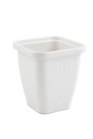 Bon Chef 53305IVORY 5.25 x 5.25 x 7 in. Dynasty Square Bowl, Ivory 