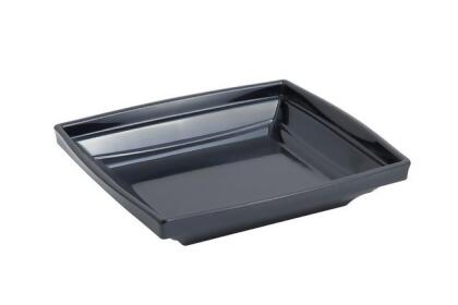Bon Chef 53103BLACK 10.25 x 9 x 2 in. Americana Square 2 quart Bowl, Black 