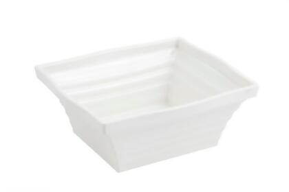 Bon Chef 53102IVORY 10.25 x 9 x 4 in. Americana Square 4 quart Bowl, Ivory - 16 oz 