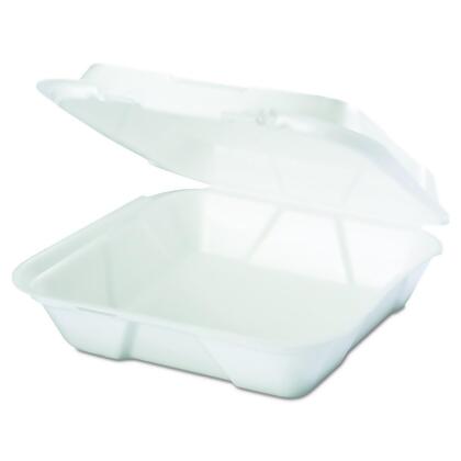 Tray - 3 Compartment Foam Tray w/ Hinged Lid