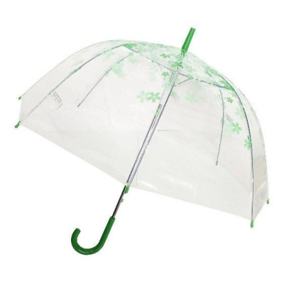 Conch Umbrellas 1260YH Green Trim Clear Umbrella, Green 