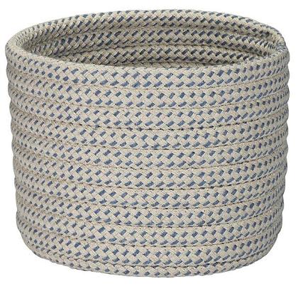 Colonial Mills NM59A010X007 10 x 10 x 7 in. Sunbrella Sandstorm Basket, Cornflower 