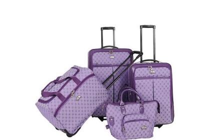 American Flyer 83700-4 LIP AF Signature Luggage Set, Purple - 4 Piece