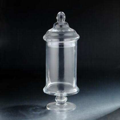 Diamond Star 64072 19 x 7.5 in. Glass Jar with Lid, Clear