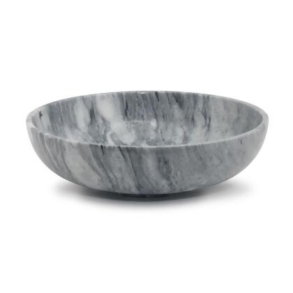Marble Crafter BW30-CG 16 in. Laurus Bowl, Cloud Gray Marble 